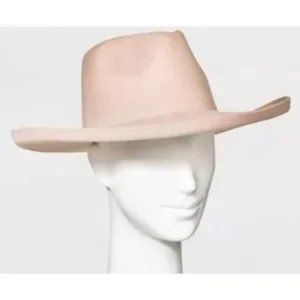Universal Thread Wool Wide Brim Hat Light Pink OS